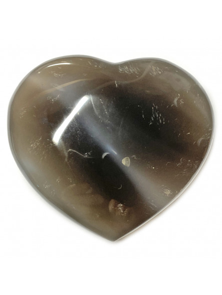 Coeur en Agate Grise - 235 Grammes