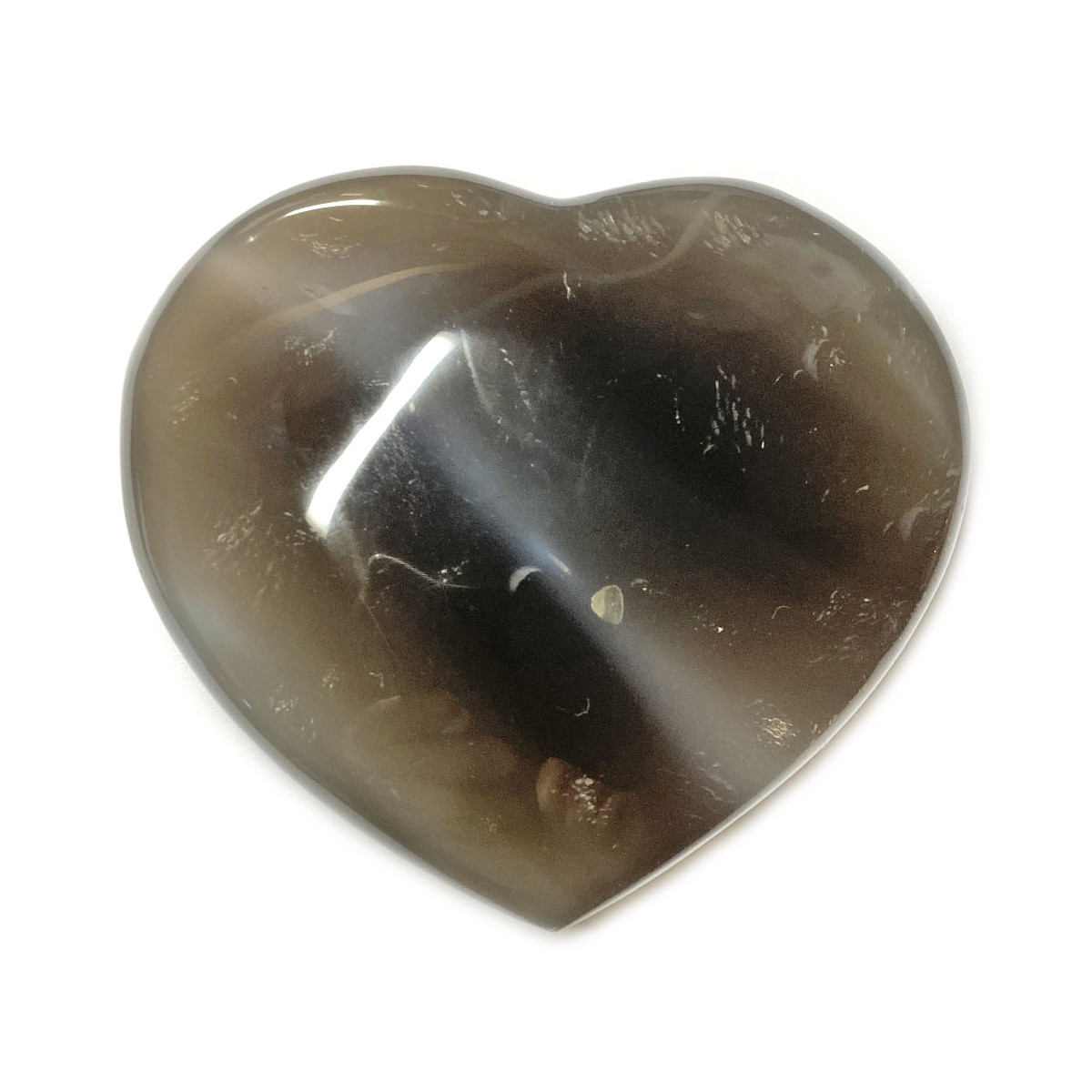 Coeur en Agate Grise - 235 Grammes