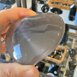 Coeur en Agate Grise - 235 Grammes