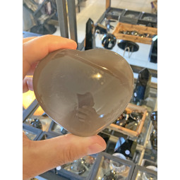 Coeur en Agate Grise - 235 Grammes