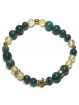 Bracelet en Citrine & Chrysocolle