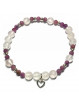 Bracelet Boules en Quartz Rose & Rubis Facetté