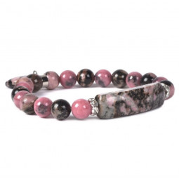 Bracelet Charme en Rhodonite