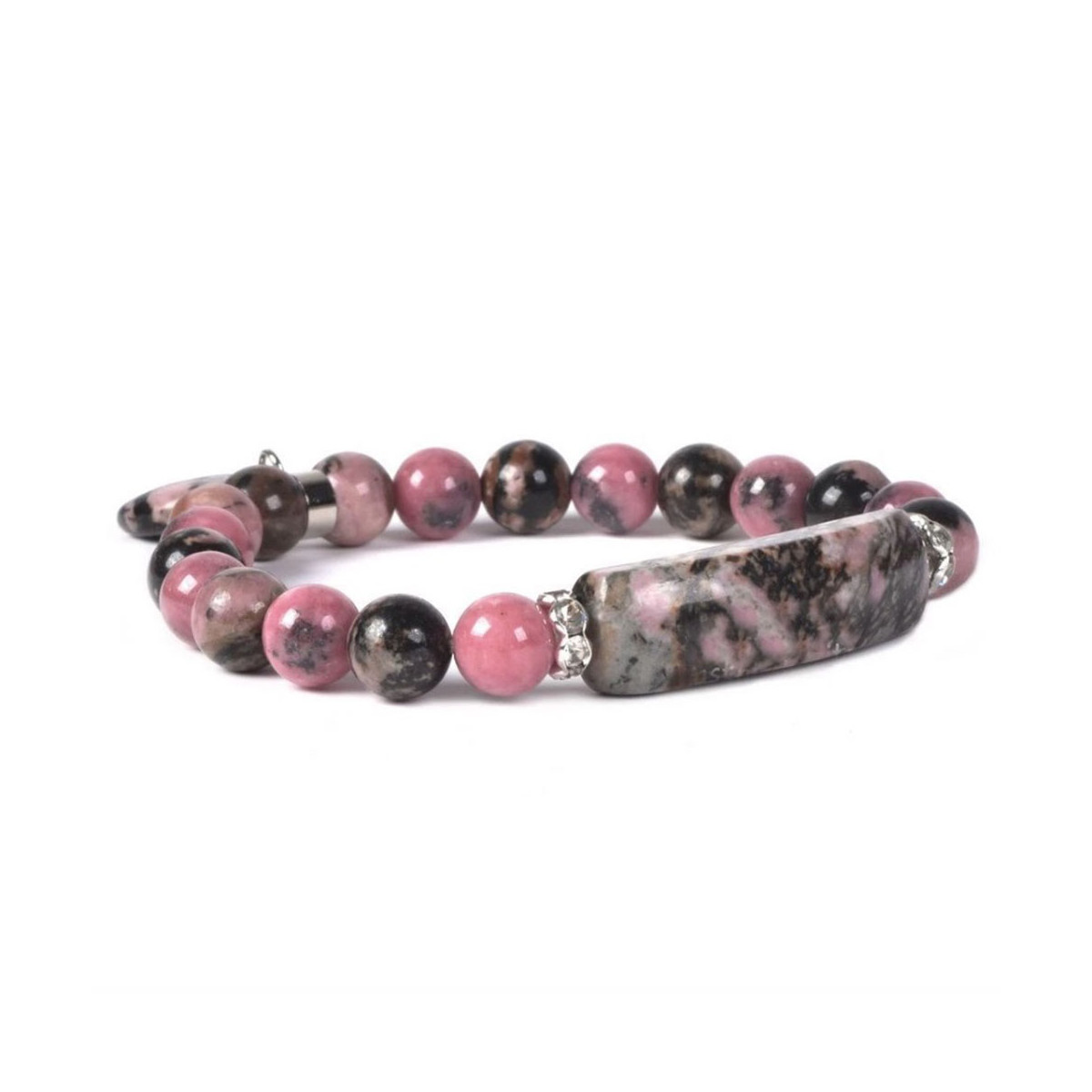 Bracelet Charme en Rhodonite