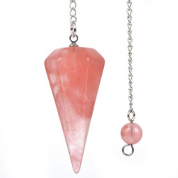 Pendule Cône en Quartz Hématoïde