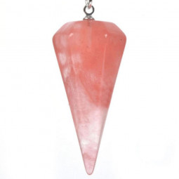 Pendule Cône en Quartz Hématoïde