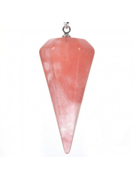 Pendule Cône en Quartz Hématoïde