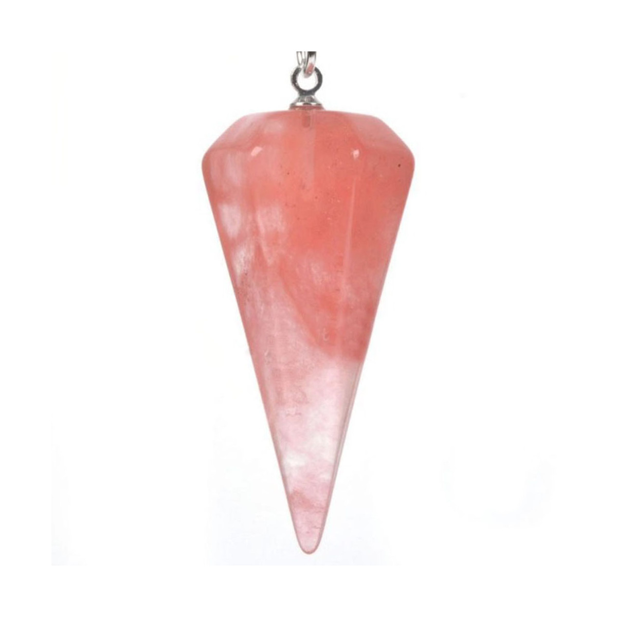 Pendule Cône en Quartz Hématoïde