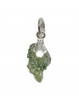 Pendentif en Moldavite Brute & Argent
