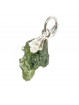 Pendentif en Moldavite Brute & Argent
