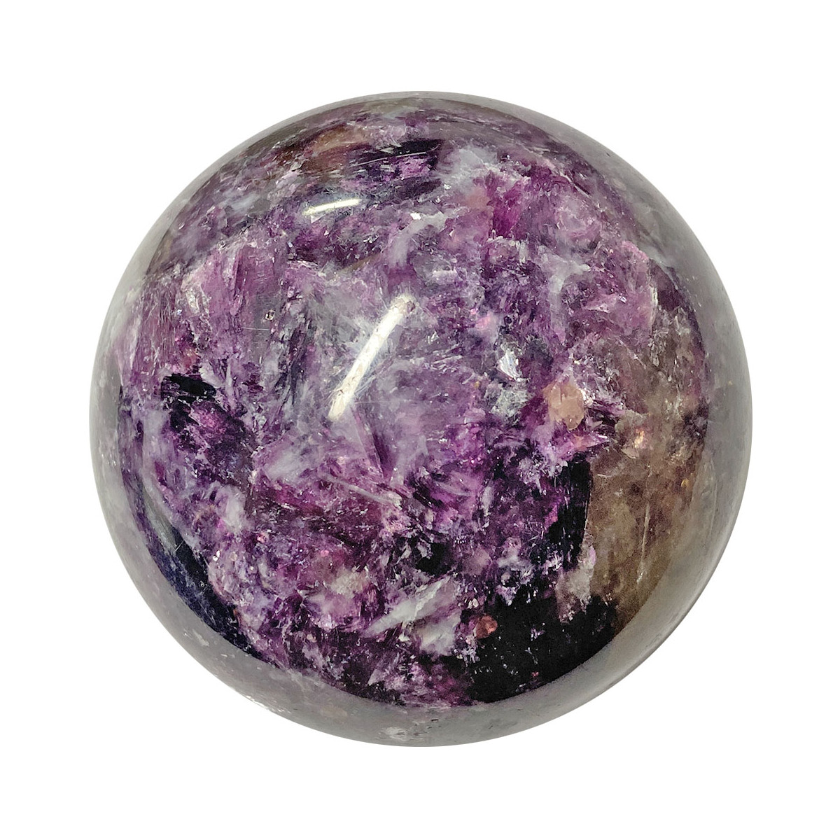 Sphère en Lépidolite Violette EXTRA - 320 Grammes