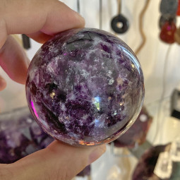 Sphère en Lépidolite Violette EXTRA - 320 Grammes