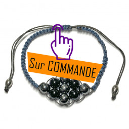 Bracelet Boules Macramé en...