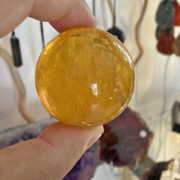 Sphère en Fluorite Jaune - 44 mm