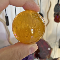 Sphère en Fluorite Jaune - 44 mm