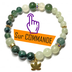 Bracelet Boules en Agate...