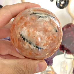 Sphère en Pierre de Soleil - 72 mm