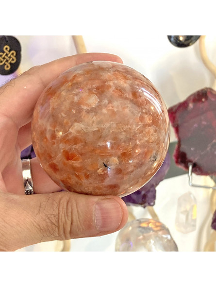 Sphère en Pierre de Soleil - 72 mm
