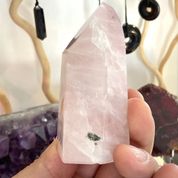Pointe en Quartz Rose - 84 mm