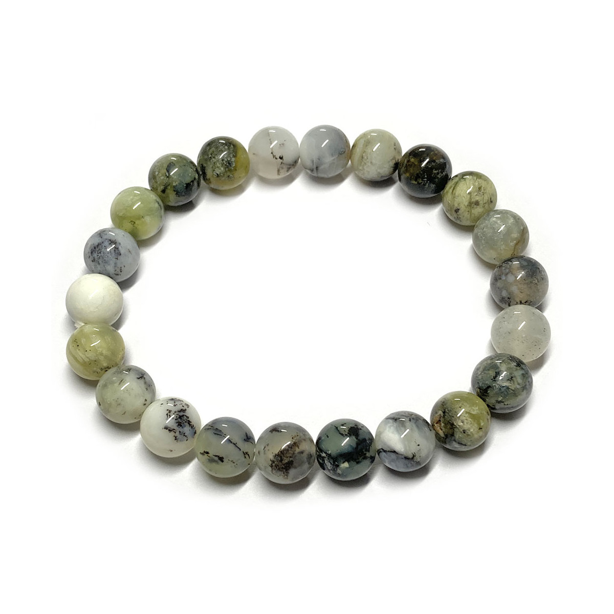 Bracelet en Jaspe Opale - Boules de 8 mm