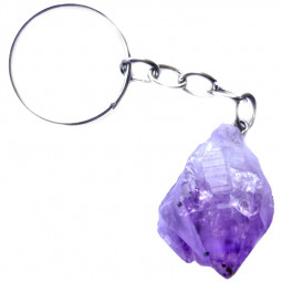 Porte-clés en Améthyste