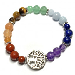 Bracelet Boules Création 7 Chakras & Arbre de Vie