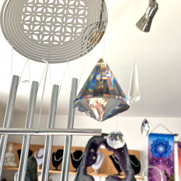 Cône de Cristal Feng-Shui Arc en Ciel