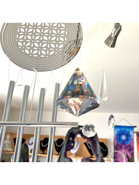 Cône de Cristal Feng-Shui Arc en Ciel