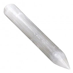 Bâton de massage en Sélénite avec pointe