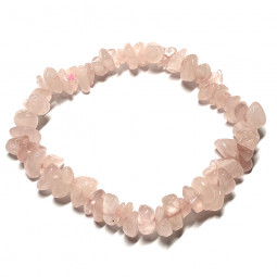 Bracelet en Quartz Rose de Style Baroque