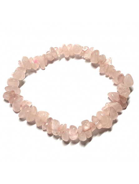 Bracelet en Quartz Rose de Style Baroque