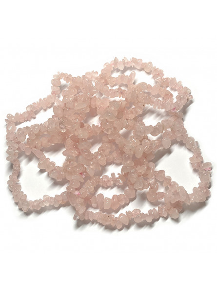 Bracelet en Quartz Rose de Style Baroque