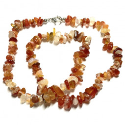 Collier en Cornaline de Style Baroque