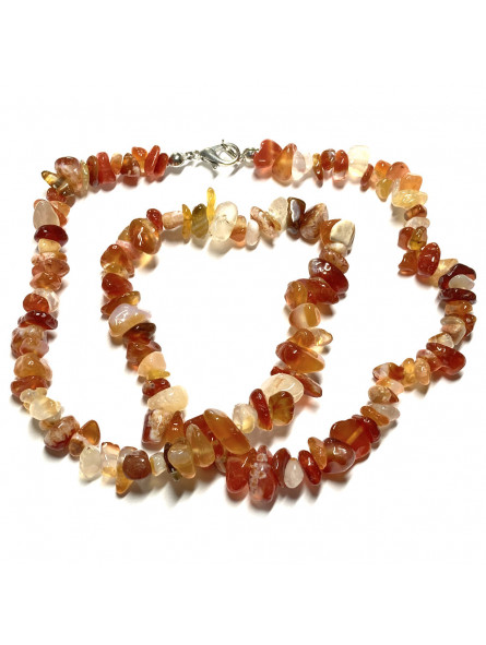 Collier en Cornaline de Style Baroque