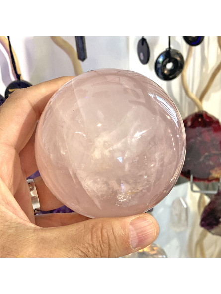 Sphère en Quartz Rose Étoilé - 700 Grammes