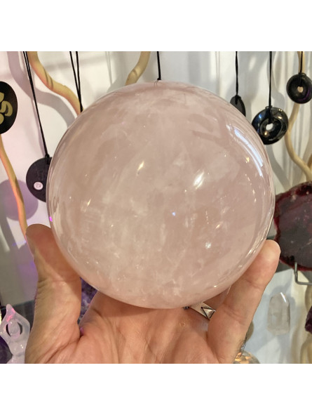 Sphère en Quartz Rose de 11 cm