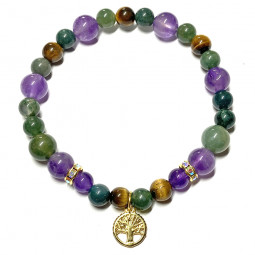 Bracelet Boules en Agate...