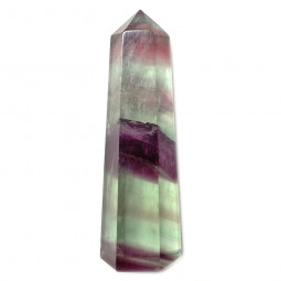 Pointe en Fluorite Multicolore - 60 Grammes