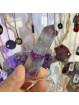 Pointe en Fluorite Multicolore - 60 Grammes