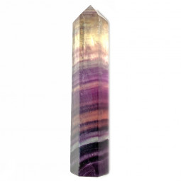 Pointe en Fluorite Multicolore - 90 Grammes
