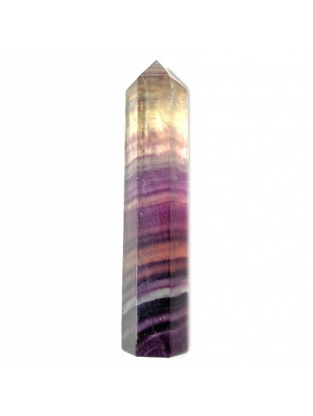 Pointe en Fluorite Multicolore - 90 Grammes