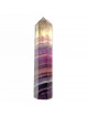 Pointe en Fluorite Multicolore - 90 Grammes