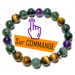 Bracelet en Agate Mousse,...
