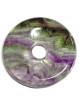 Pendentif en Fluorite Multicolore - Donut de 3 cm