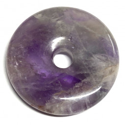 Pendentif en Améthyste - Donut de 30 mm