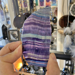 Plaque de Fluorite Multicolore - 114 Grammes