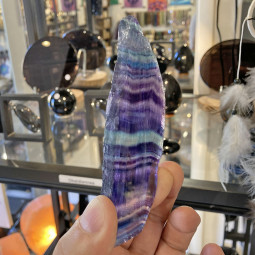 Plaque de Fluorite Multicolore - 114 Grammes