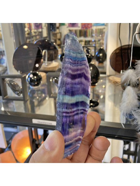 Plaque de Fluorite Multicolore - 114 Grammes
