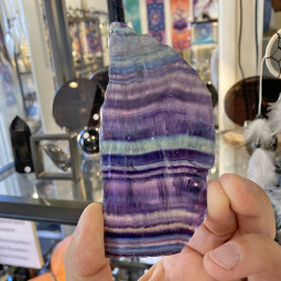 Plaque de Fluorite Multicolore - 114 Grammes