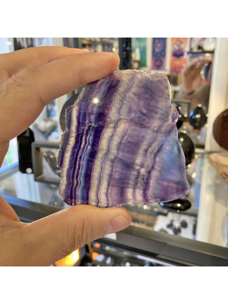Plaque de Fluorite Multicolore - 90 Grammes